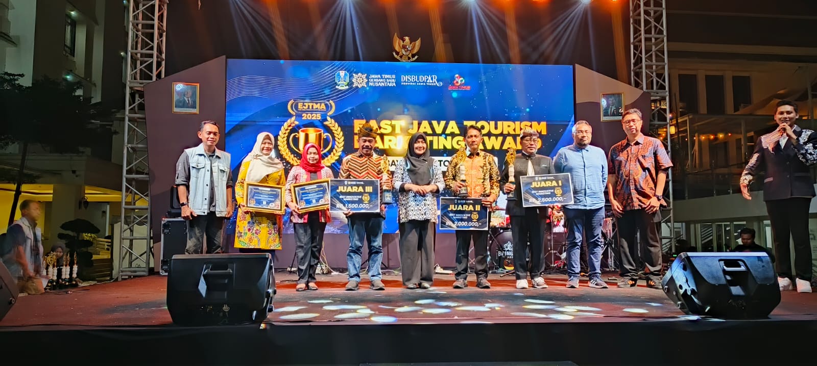 Dinas Pariwisata dan Kebudayaan Kabupaten Malang Raih Juara 3 Kategori Best Innovative Marketing di EJTMA 2025