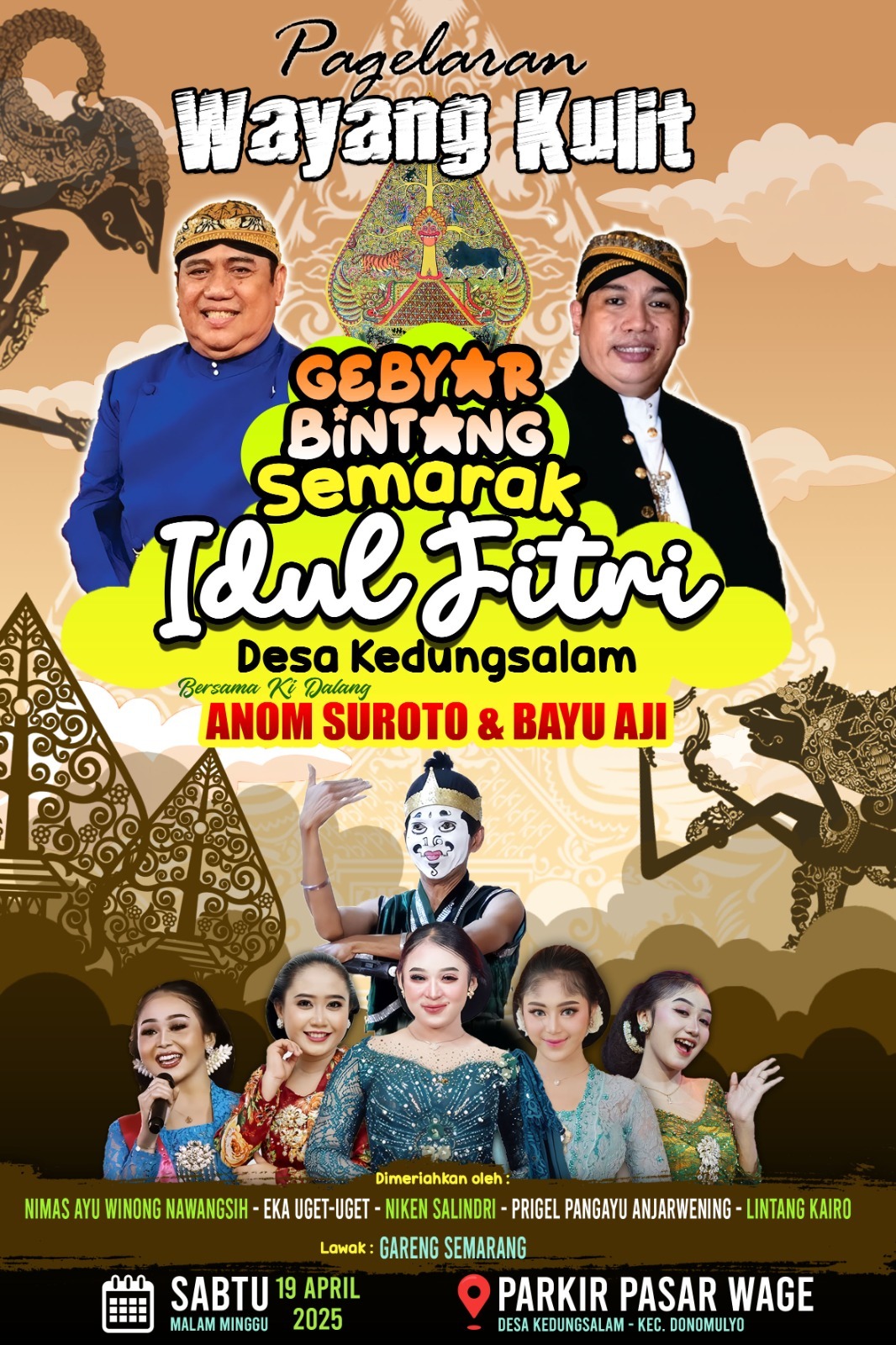 Pagelaran Wayang Kulit Desa Kedung Salam Kec,. Donomulyo