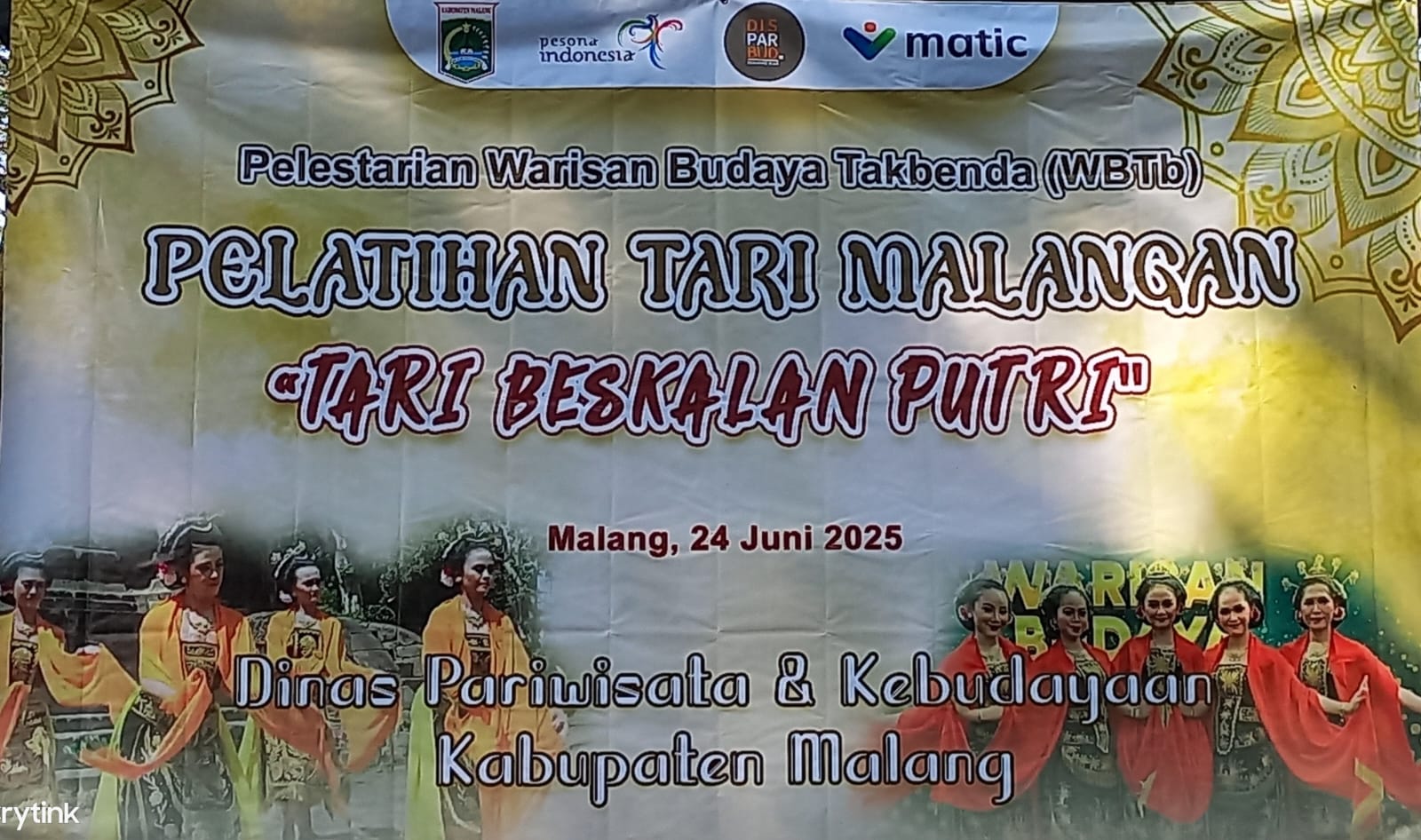  Pelatihan Tari Malangan "Tari Beskalan Putri" 