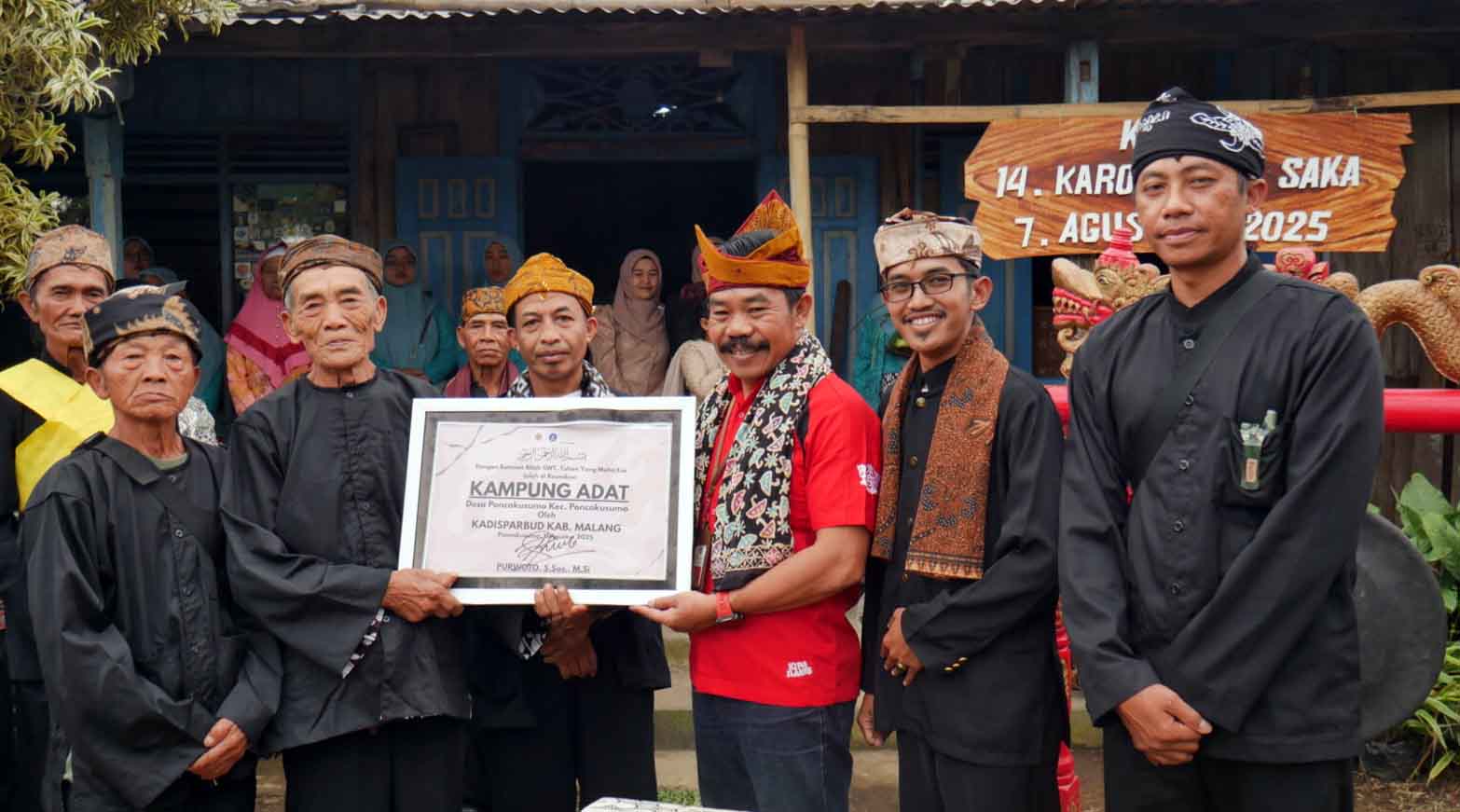 Hadiri Tradisi Nyadran dan Peresmian Kampung Adat Desa Wisata Poncokusumo, Kadisparbud Harap Jadi DTW Mancanegara